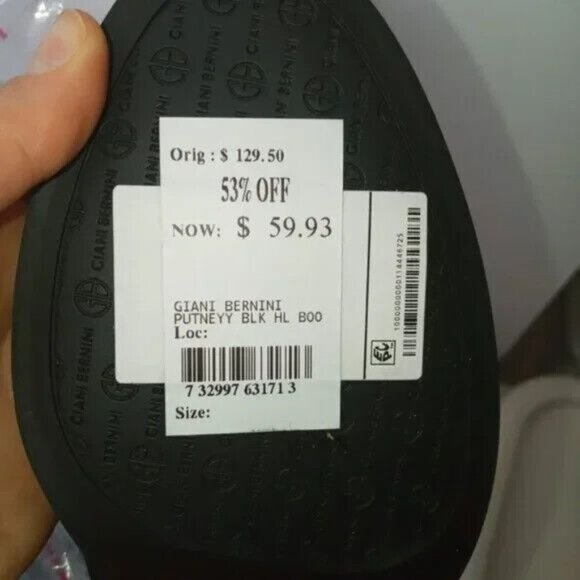 Giani Bernini Womens Putneyy Leather Almond Toe Ankle Fashion Boots. size 7.5 - Picture 9 of 9